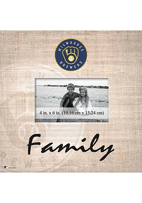 Milwaukee Brewers Family Picture Picture Frame - Navy Blue