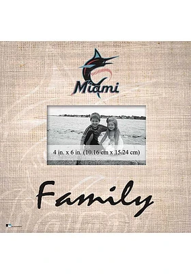 Miami Marlins Family Picture Picture Frame - Blue