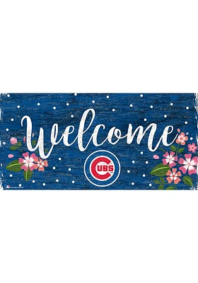 Chicago Cubs Welcome Floral Sign