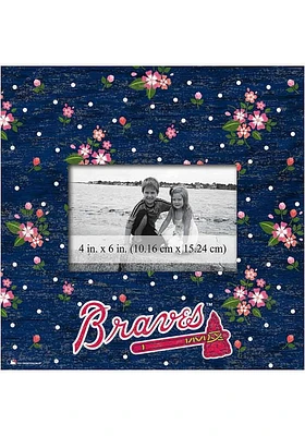 Atlanta Braves Floral Picture Frame