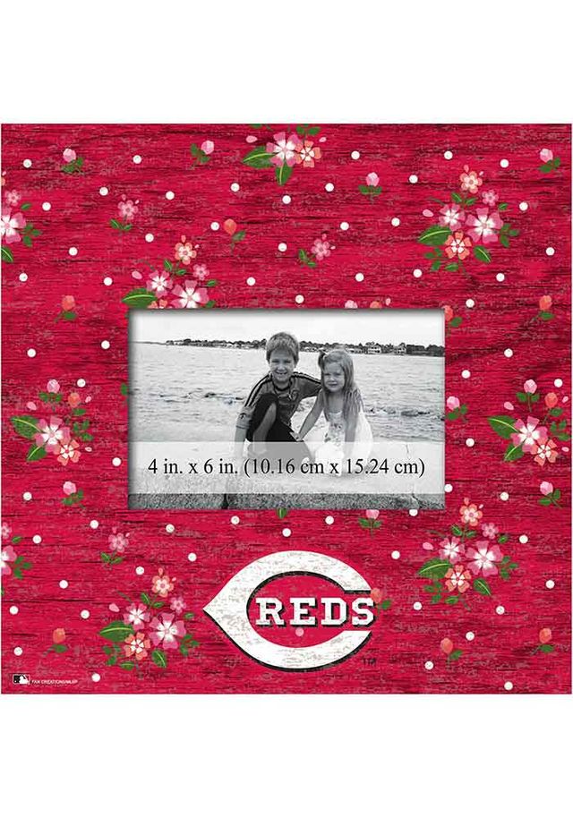 Cincinnati Reds Floral Picture Frame