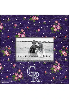 Colorado Rockies Floral Picture Frame