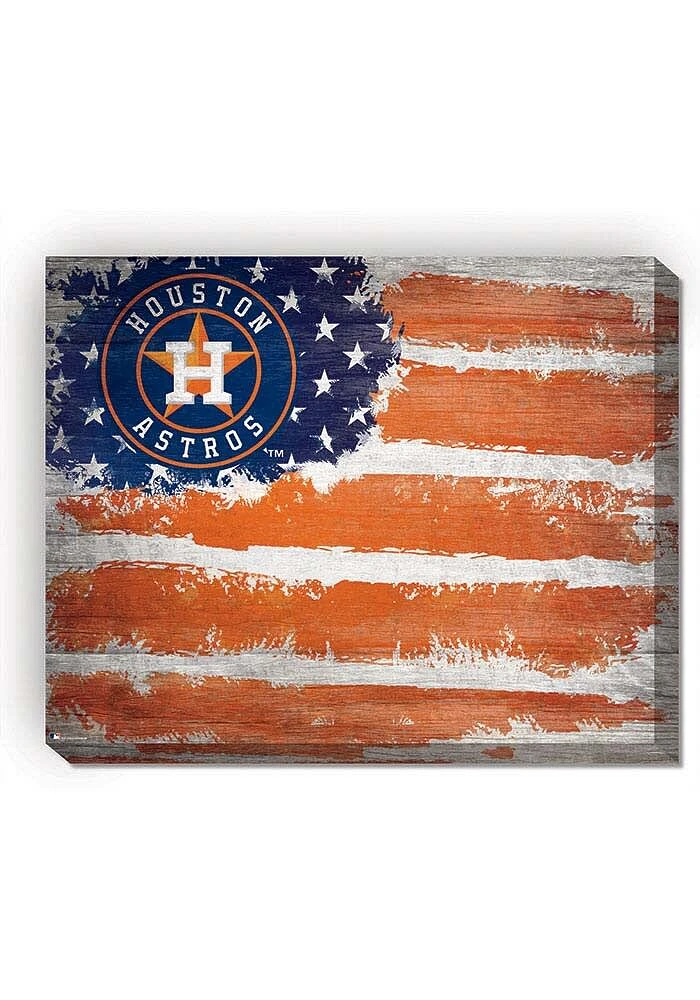 Houston Astros Flag 16x20 Wall Art