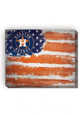 Houston Astros Flag 16x20 Wall Art