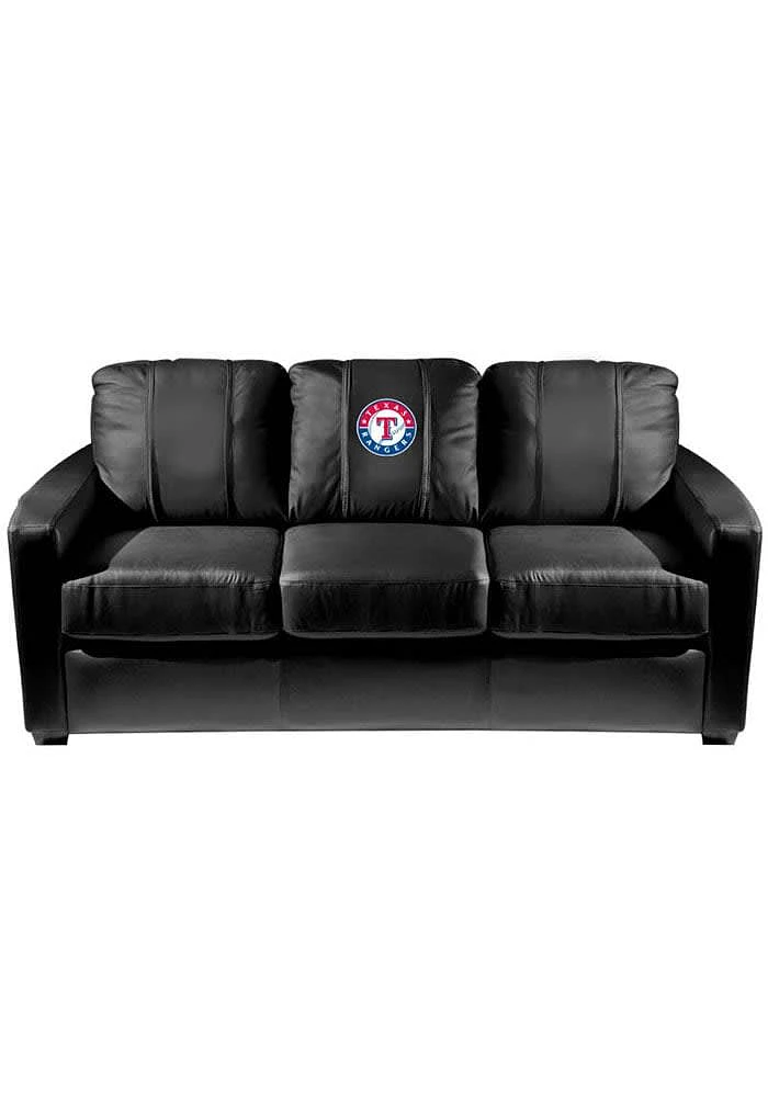 Texas Rangers Faux Leather Sofa - Black