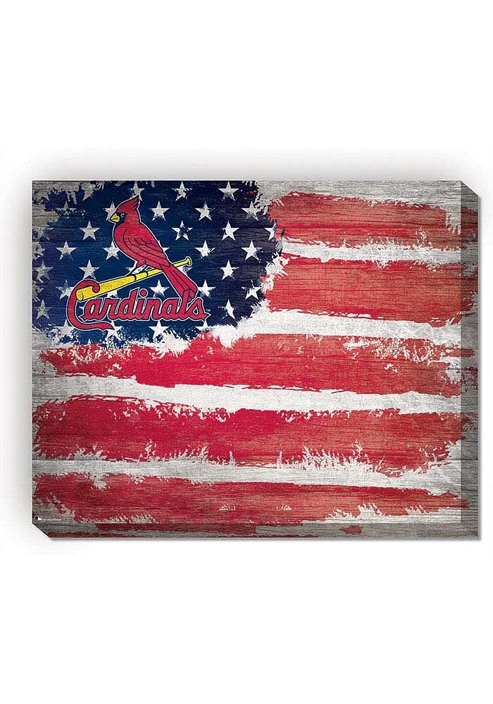 St Louis Cardinals Flag 16x20 Wall Art