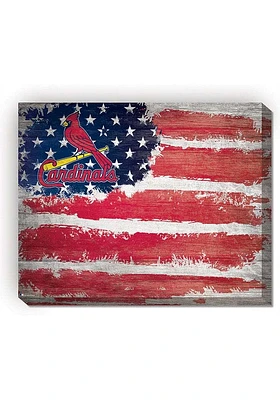 St Louis Cardinals Flag 16x20 Wall Art