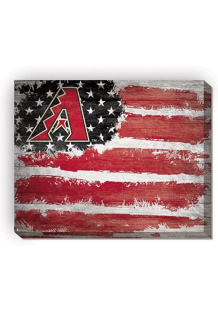 Arizona Diamondbacks Flag 16x20 Wall Art