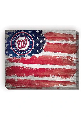 Washington Nationals Flag 16x20 Wall Art
