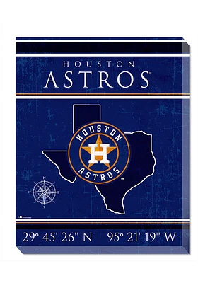 Houston Astros Coordinates 16x20 Wall Art