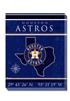 Houston Astros Coordinates 16x20 Wall Art