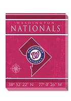Washington Nationals Coordinates 16x20 Wall Art