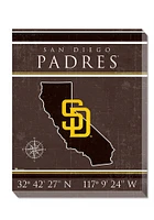 San Diego Padres Coordinates 16x20 Wall Art