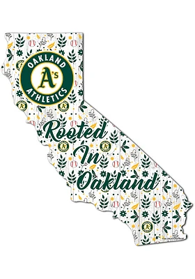 Oakland Athletics Floral State Sign
