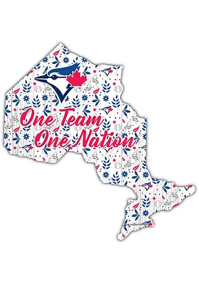 Toronto Blue Jays Floral State Sign