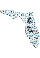 Miami Marlins Floral State Sign