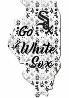 Chicago White Sox Floral State Sign