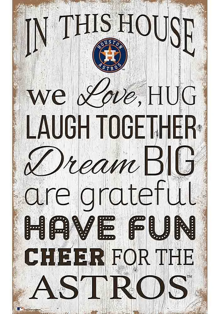 Houston Astros In This House 11x19 Sign