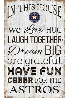 Houston Astros In This House 11x19 Sign