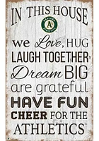 Oakland Athletics In This House 11x19 Sign