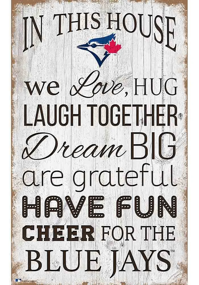 Toronto Blue Jays In This House 11x19 Sign