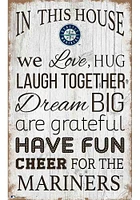 Seattle Mariners In This House 11x19 Sign