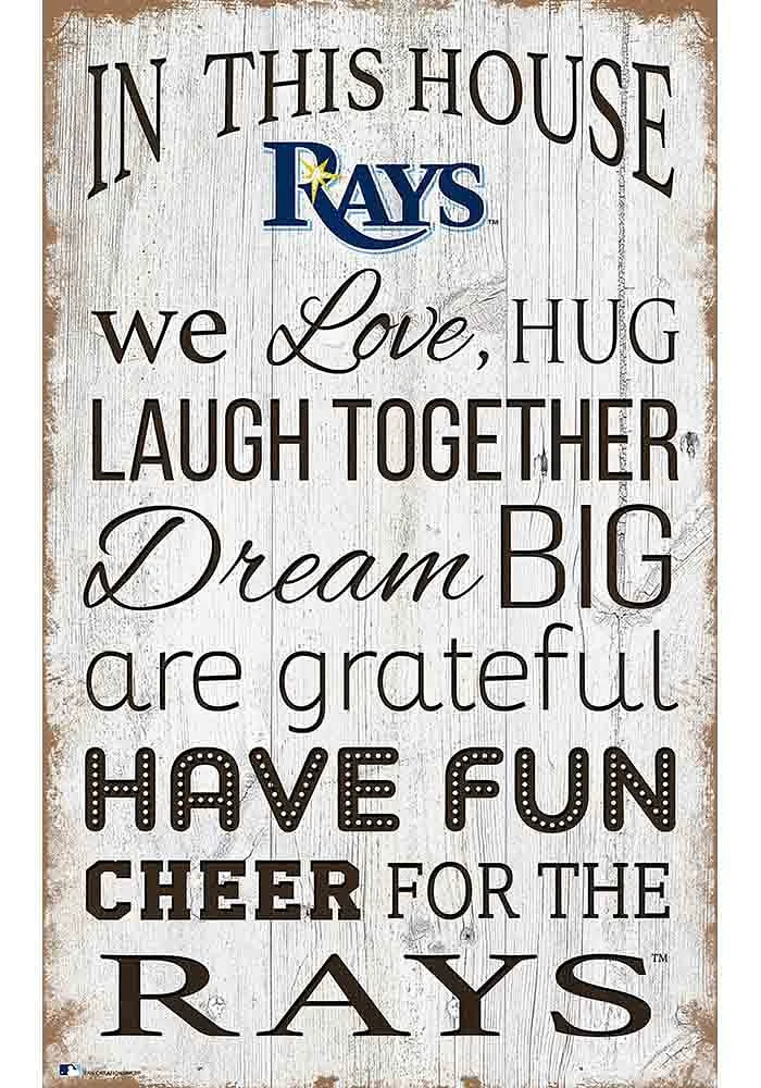 Tampa Bay Rays In This House 11x19 Sign