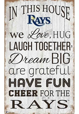 Tampa Bay Rays In This House 11x19 Sign