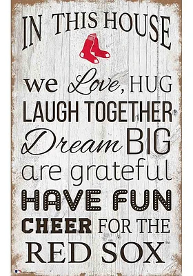 Boston Red Sox In This House 11x19 Sign
