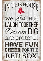 Boston Red Sox In This House 11x19 Sign