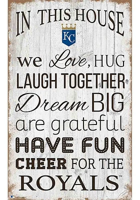 Kansas City Royals In This House 11x19 Sign - Blue