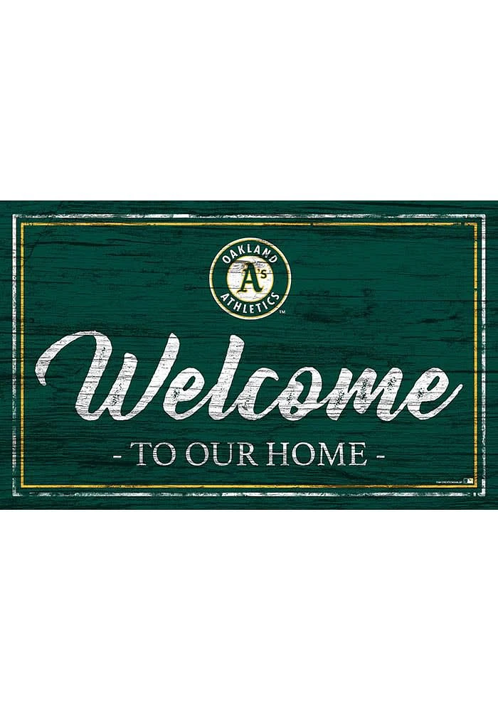 Oakland Athletics Team Welcome 11x19 Sign