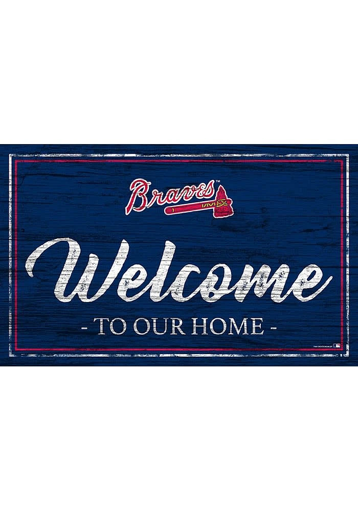 Atlanta Braves Team Welcome 11x19 Sign