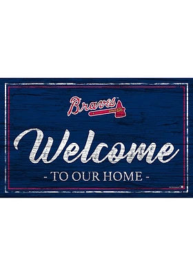 Atlanta Braves Team Welcome 11x19 Sign