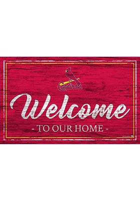 St Louis Cardinals Team Welcome 11x19 Sign