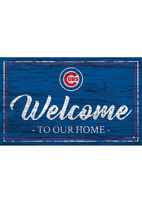 Chicago Cubs Team Welcome 11x19 Sign