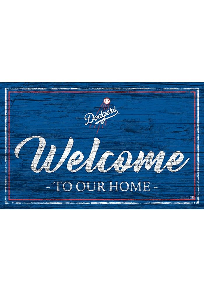 Los Angeles Dodgers Team Welcome 11x19 Sign