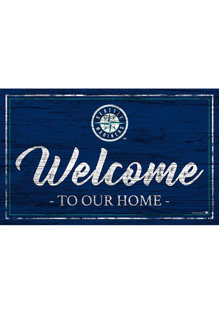 Seattle Mariners Team Welcome 11x19 Sign