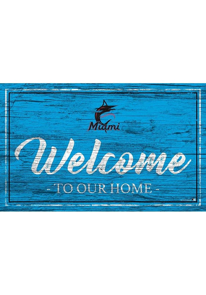 Miami Marlins Team Welcome 11x19 Sign