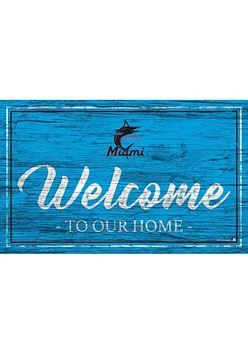 Miami Marlins Team Welcome 11x19 Sign