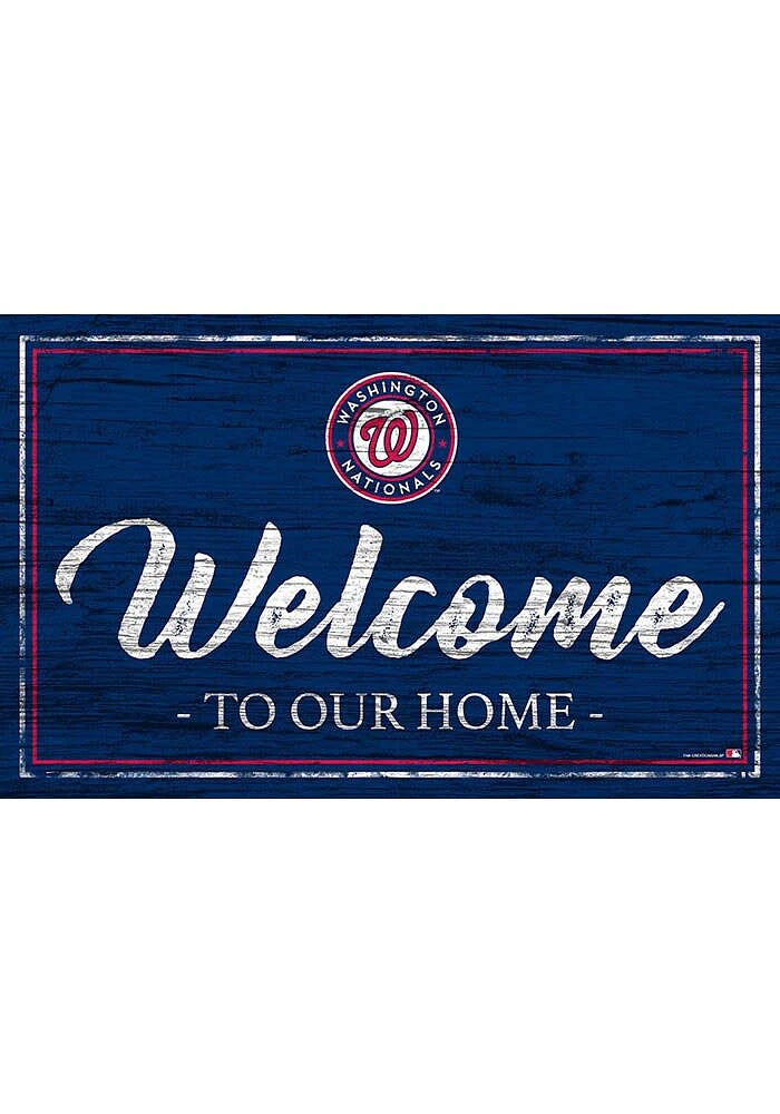 Washington Nationals Team Welcome 11x19 Sign