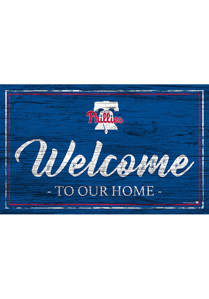 Philadelphia Phillies Team Welcome 11x19 Sign