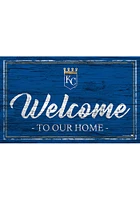Kansas City Royals Team Welcome 11x19 Sign - Blue
