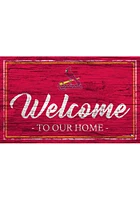 St Louis Cardinals Welcome to our Home 6x12 Sign