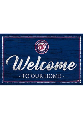 Washington Nationals Welcome to our Home 6x12 Sign