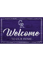 Colorado Rockies Welcome to our Home 6x12 Sign