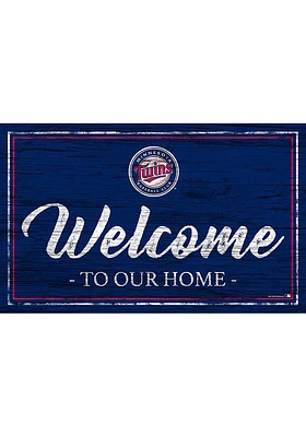 Minnesota Twins Welcome to our Home 6x12 Sign