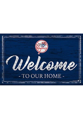 New York Yankees Team Welcome 11x19 Sign