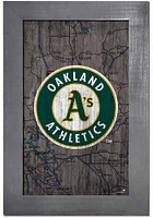 Oakland Athletics City Map Sign