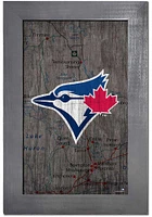 Toronto Blue Jays City Map Sign